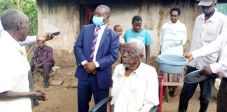 Rukungiri area legislator donates wheel chair to disabled resident