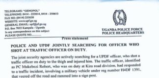 Police identifies UPDF soldier who shot traffic officer in Ntinda