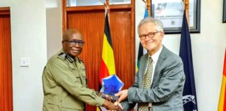 IGP Byakagaba , German ambassador discuss combating crime strategies