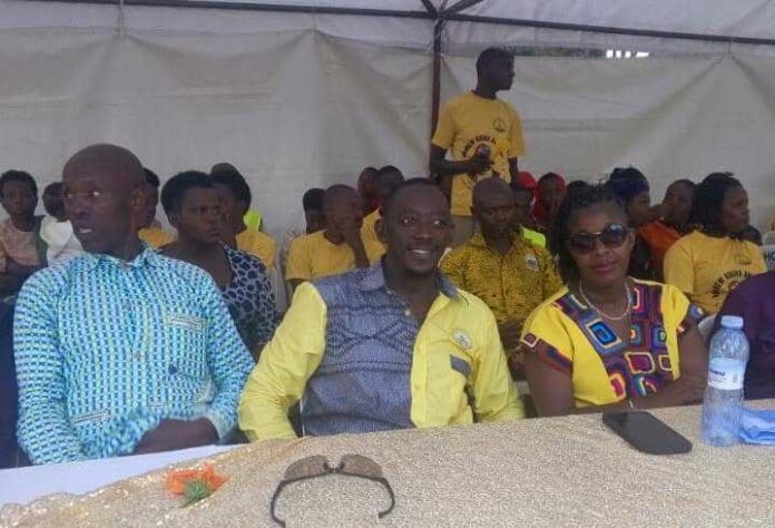 Andrew Kikira and supporters at Heritage Country club