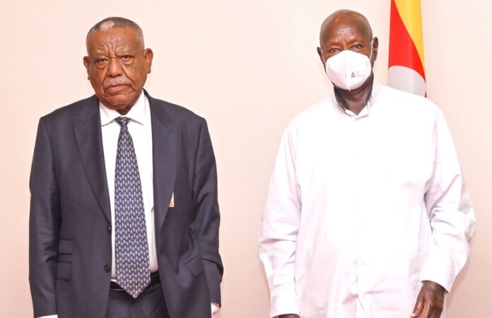 Girma Wake and President Museveni