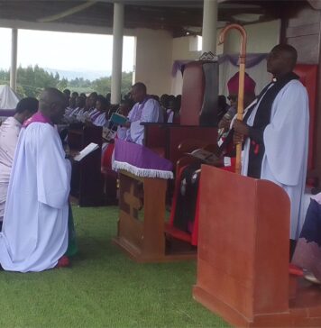 Bishop Onesmus Asiimwe Installs Rev. Dickens Baguma as New Dean of North Kigezi Diocese