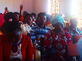 Bikurungu residents demand the reopening of a closed access road to Bikurungu seed school.