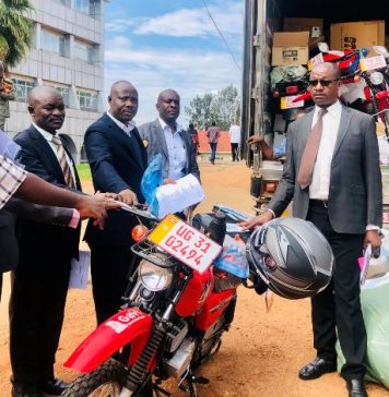 Ministry of Health, Gavi and UNICEF, Donate Motorcycles and Gumboots to Rukungiri District Local Government